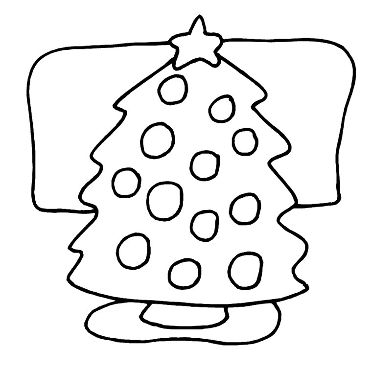 Malvorlage: Weihnachtsbaum (Objekte) #167507 - Kostenlose Malvorlagen zum Ausdrucken