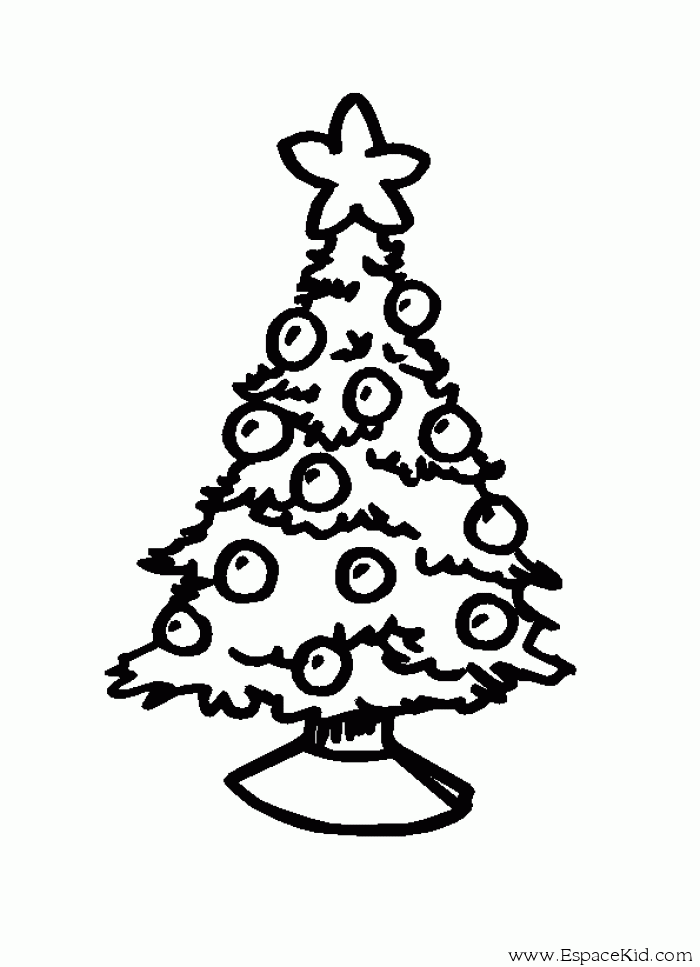 Malvorlage: Weihnachtsbaum (Objekte) #167527 - Kostenlose Malvorlagen zum Ausdrucken