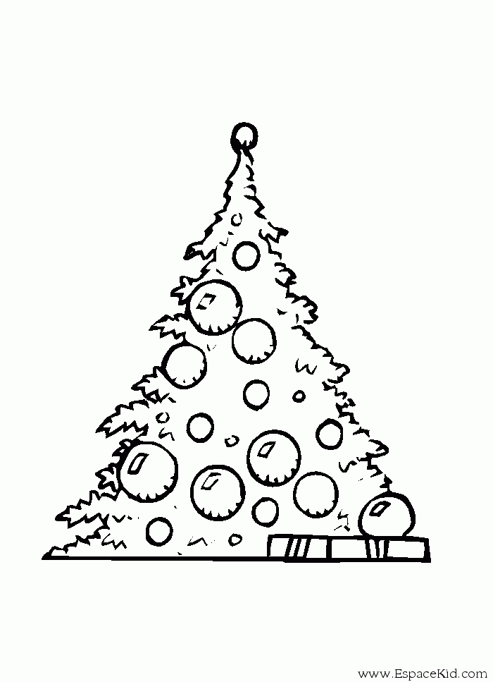 Malvorlage: Weihnachtsbaum (Objekte) #167531 - Kostenlose Malvorlagen zum Ausdrucken