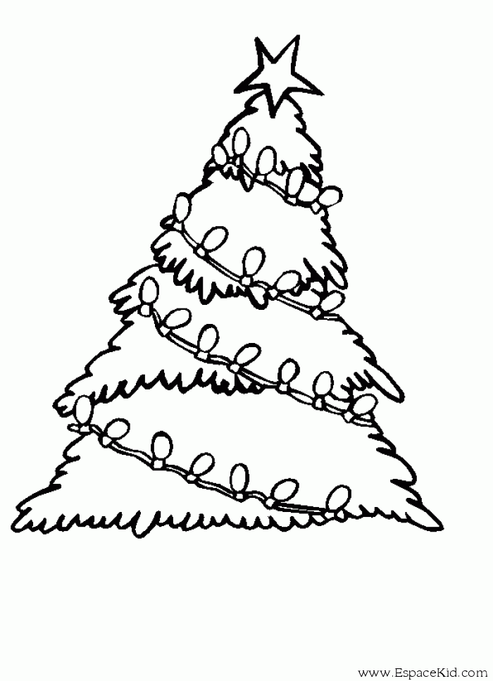 Malvorlage: Weihnachtsbaum (Objekte) #167535 - Kostenlose Malvorlagen zum Ausdrucken