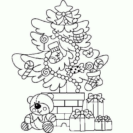 Malvorlage: Weihnachtsbaum (Objekte) #167538 - Kostenlose Malvorlagen zum Ausdrucken