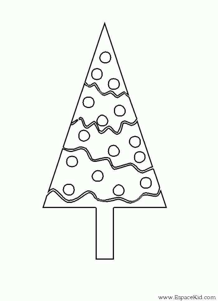 Malvorlage: Weihnachtsbaum (Objekte) #167550 - Kostenlose Malvorlagen zum Ausdrucken