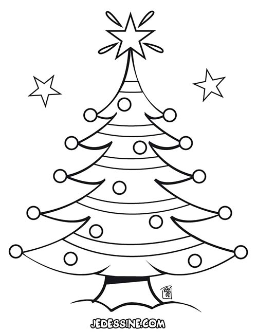 Malvorlage: Weihnachtsbaum (Objekte) #167615 - Kostenlose Malvorlagen zum Ausdrucken