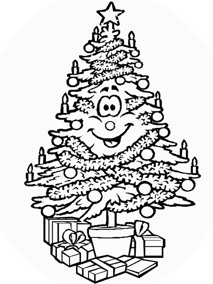 Malvorlage: Weihnachtsbaum (Objekte) #167629 - Kostenlose Malvorlagen zum Ausdrucken