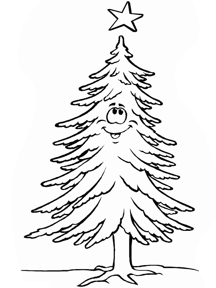 Malvorlage: Weihnachtsbaum (Objekte) #167657 - Kostenlose Malvorlagen zum Ausdrucken