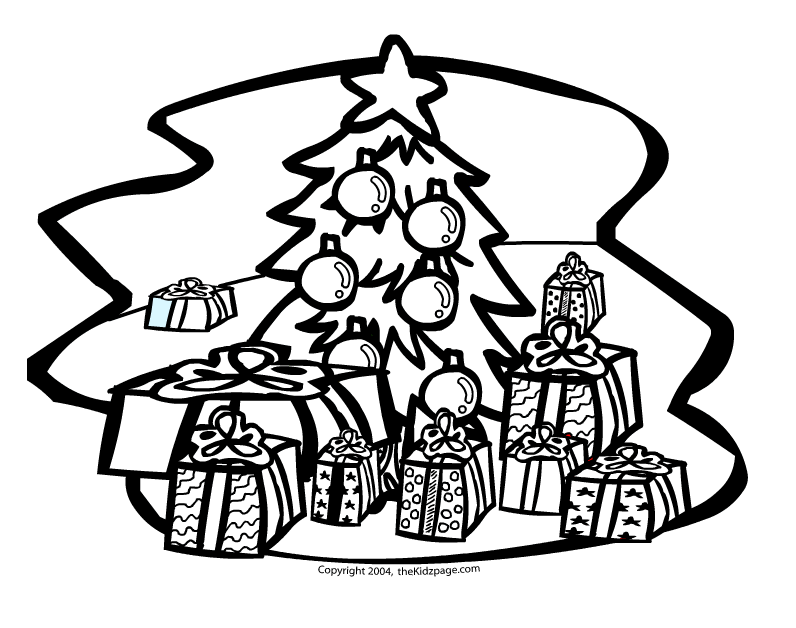 Malvorlage: Weihnachtsbaum (Objekte) #167659 - Kostenlose Malvorlagen zum Ausdrucken