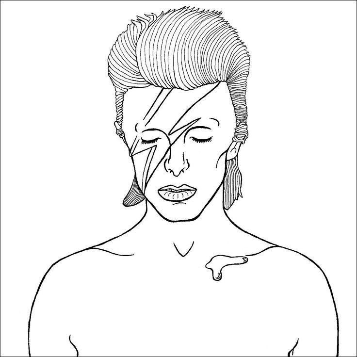 Malvorlage: David Bowie (Prominente) #122245 - Kostenlose Malvorlagen zum Ausdrucken