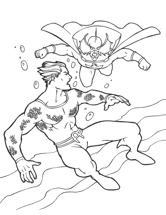 Malvorlage: Aquamann (Superheld) #85006 - Kostenlose Malvorlagen zum Ausdrucken