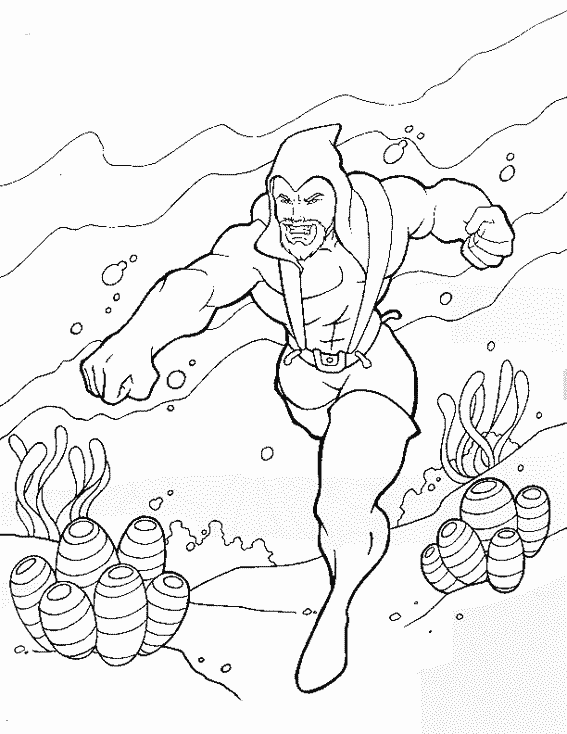 Malvorlage: Aquamann (Superheld) #85011 - Kostenlose Malvorlagen zum Ausdrucken