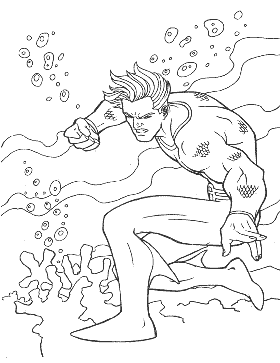 Malvorlage: Aquamann (Superheld) #85018 - Kostenlose Malvorlagen zum Ausdrucken
