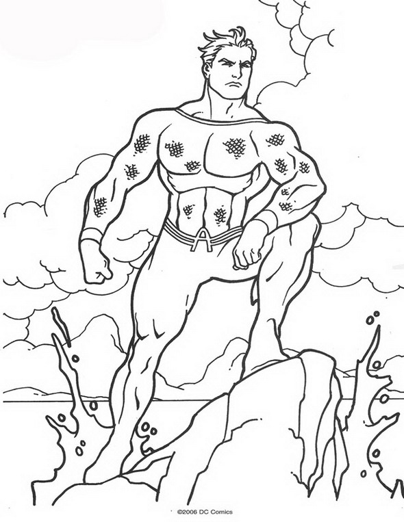 Malvorlage: Aquamann (Superheld) #85028 - Kostenlose Malvorlagen zum Ausdrucken