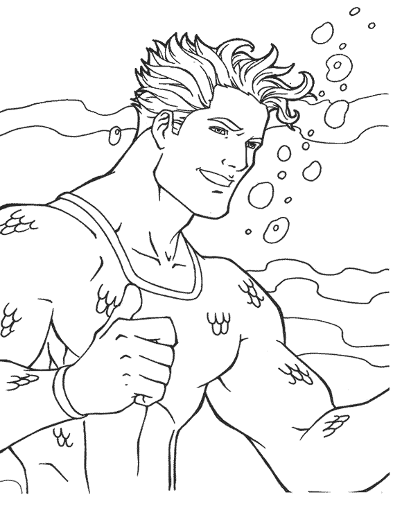 Malvorlage: Aquamann (Superheld) #85030 - Kostenlose Malvorlagen zum Ausdrucken