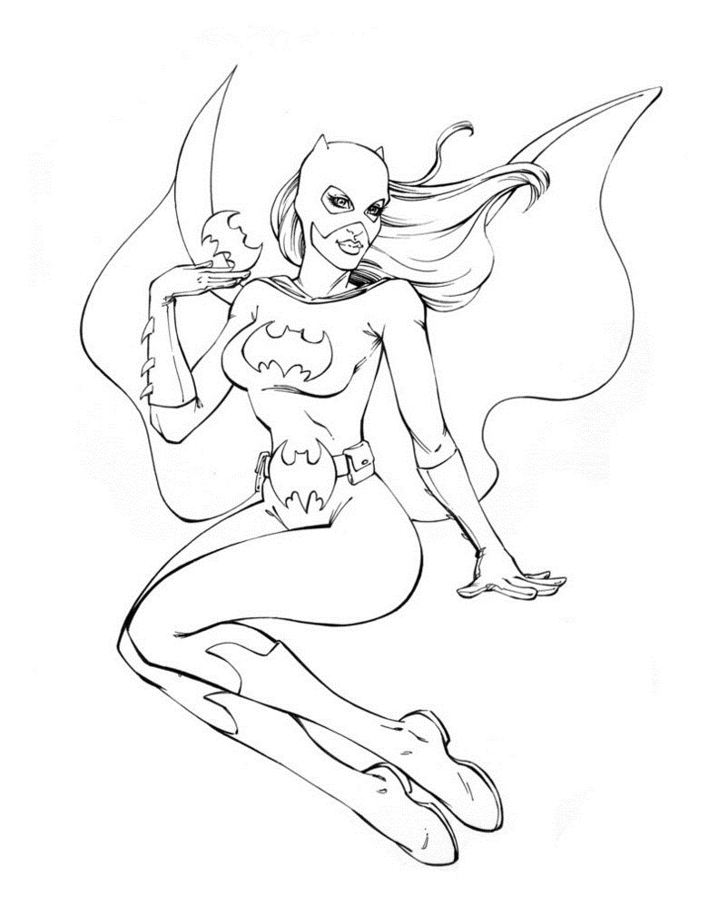 Malvorlage: Batgirl (Superheld) #77875 - Kostenlose Malvorlagen zum Ausdrucken
