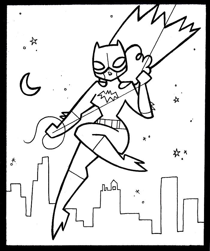 Malvorlage: Batgirl (Superheld) #78012 - Kostenlose Malvorlagen zum Ausdrucken