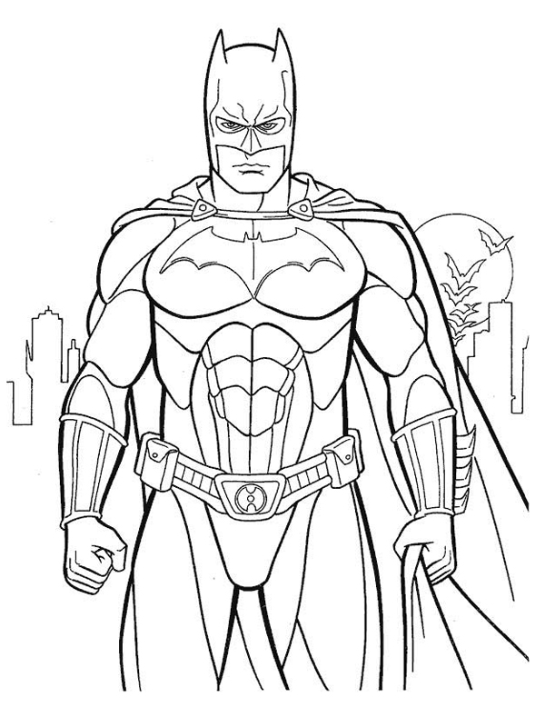 Malvorlage: Batman (Superheld) #77061 - Kostenlose Malvorlagen zum Ausdrucken