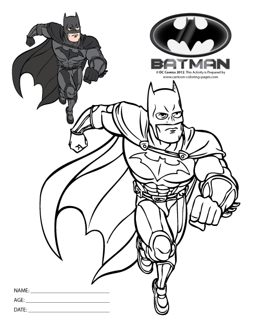 Malvorlage: Batman (Superheld) #77094 - Kostenlose Malvorlagen zum Ausdrucken