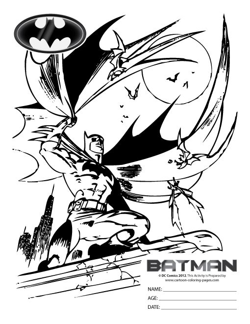 Malvorlage: Batman (Superheld) #77098 - Kostenlose Malvorlagen zum Ausdrucken