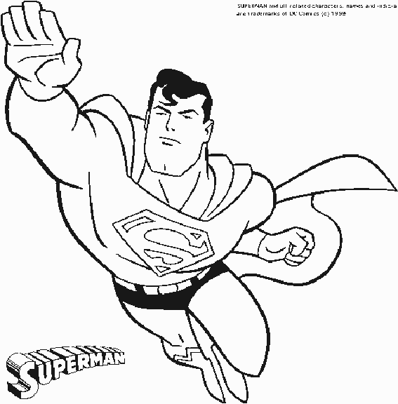 Malvorlage: DC Comics Superhelden (Superheld) #80140 - Kostenlose Malvorlagen zum Ausdrucken