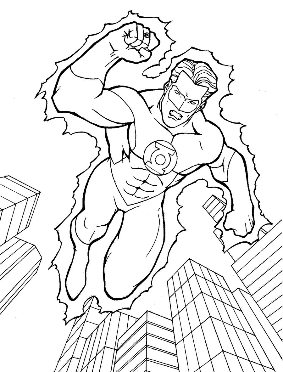 Malvorlage: DC Comics Superhelden (Superheld) #80149 - Kostenlose Malvorlagen zum Ausdrucken