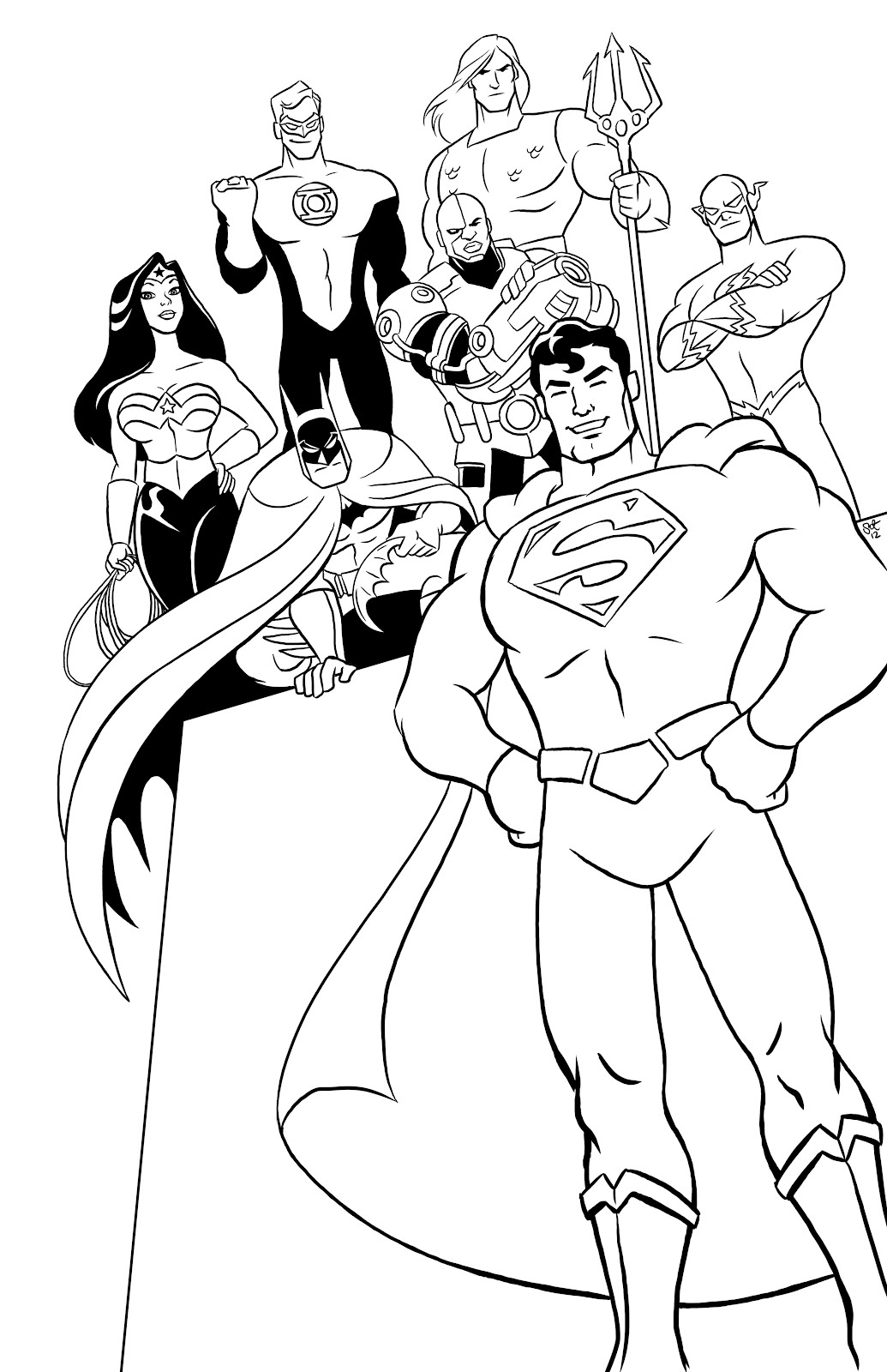 Malvorlage: DC Comics Superhelden (Superheld) #80394 - Kostenlose Malvorlagen zum Ausdrucken