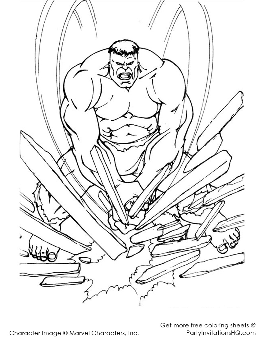 Malvorlage: Hulk (Superheld) #79021 - Kostenlose Malvorlagen zum Ausdrucken