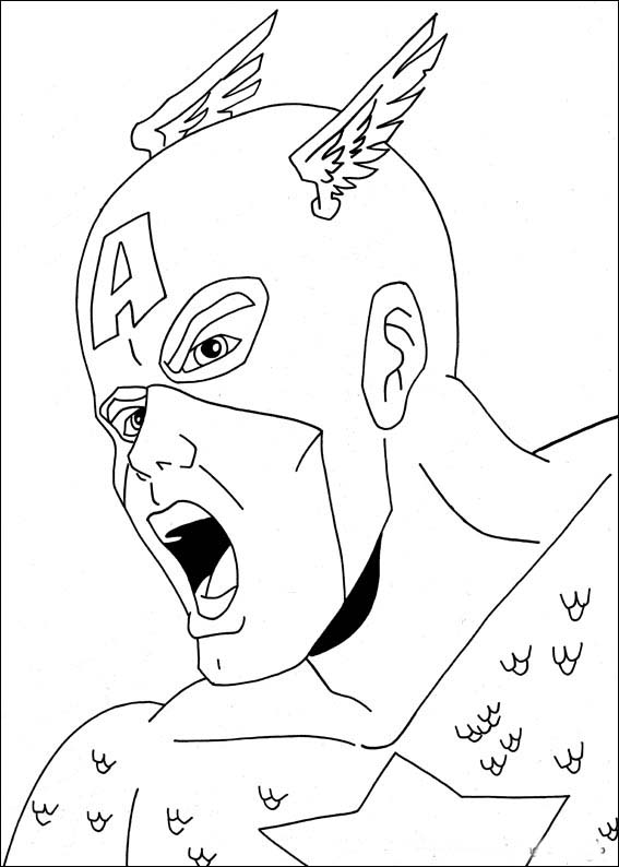 Malvorlage: Kapitän Amerika (Superheld) #76572 - Kostenlose Malvorlagen zum Ausdrucken