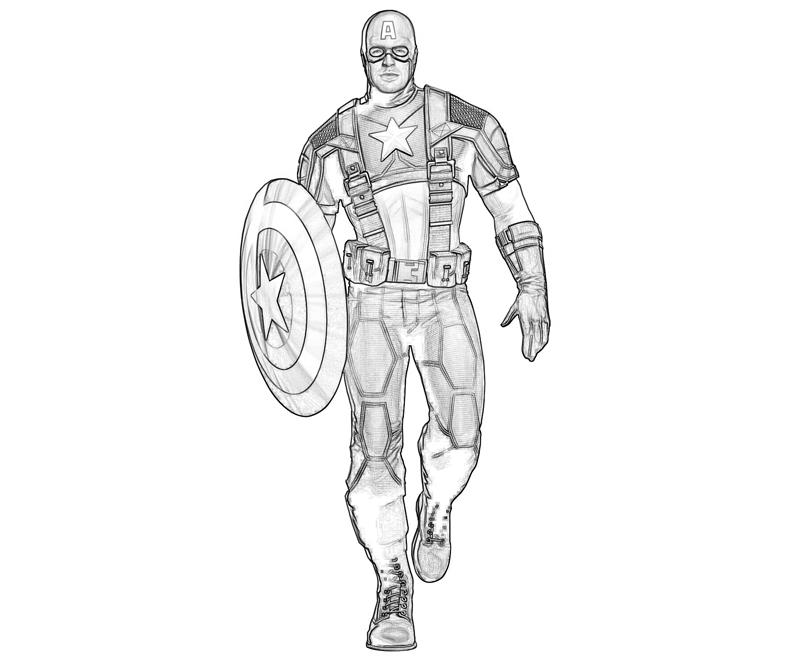 Malvorlage: Kapitän Amerika (Superheld) #76574 - Kostenlose Malvorlagen zum Ausdrucken