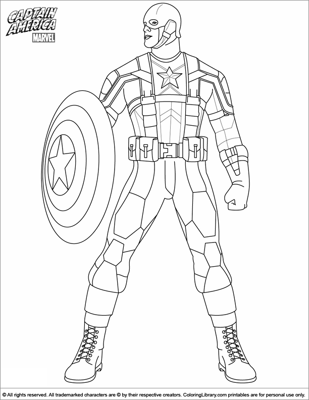 Malvorlage: Kapitän Amerika (Superheld) #76590 - Kostenlose Malvorlagen zum Ausdrucken