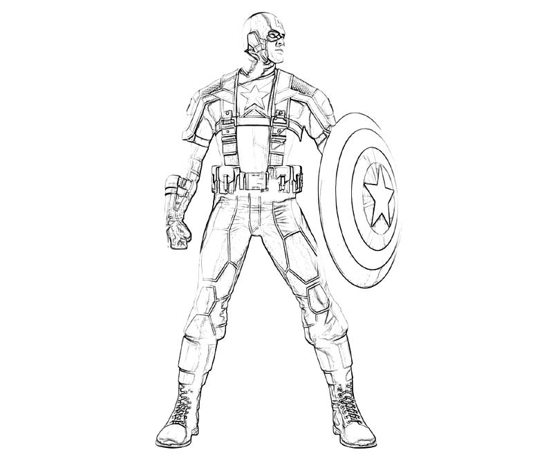 Malvorlage: Kapitän Amerika (Superheld) #76636 - Kostenlose Malvorlagen zum Ausdrucken