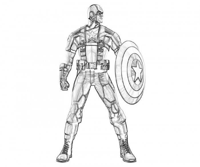Malvorlage: Kapitän Amerika (Superheld) #76640 - Kostenlose Malvorlagen zum Ausdrucken