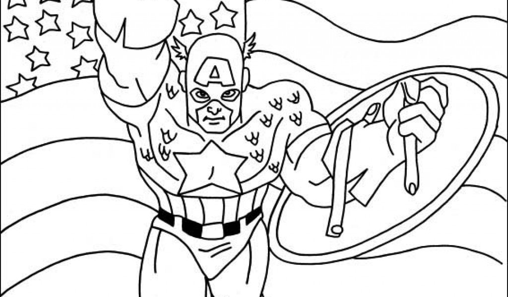 Malvorlage: Kapitän Amerika (Superheld) #76662 - Kostenlose Malvorlagen zum Ausdrucken