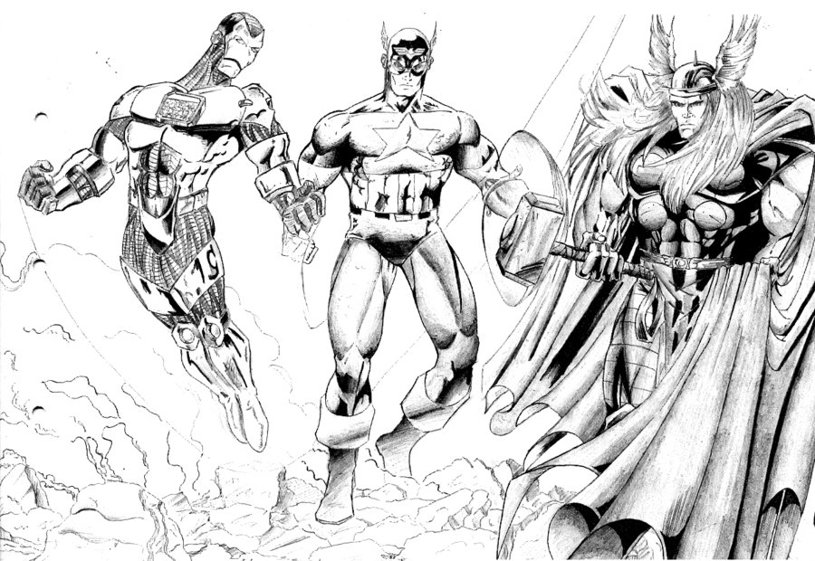 Malvorlage: Marvel-Superhelden (Superheld) #79955 - Kostenlose Malvorlagen zum Ausdrucken