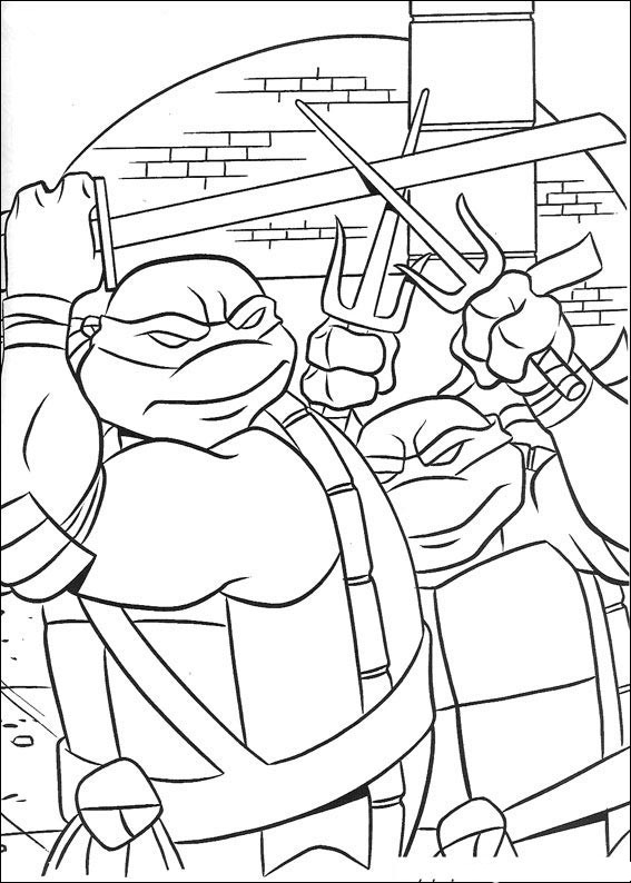 Malvorlage: Ninja Turtles (Superheld) #75381 - Kostenlose Malvorlagen zum Ausdrucken