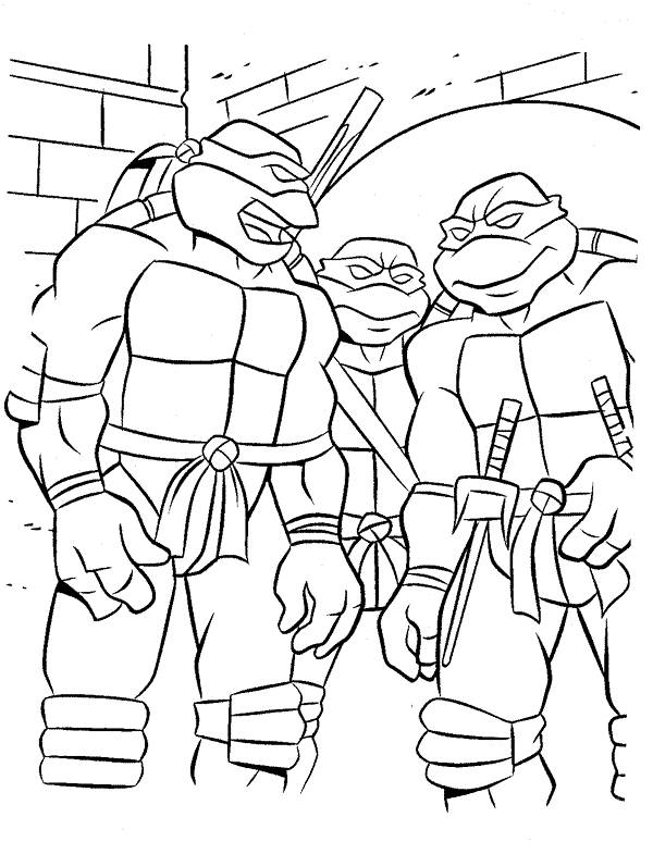 Malvorlage: Ninja Turtles (Superheld) #75563 - Kostenlose Malvorlagen zum Ausdrucken