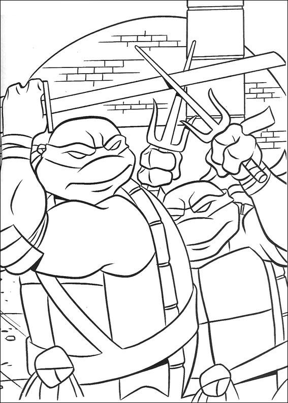 Malvorlage: Ninja Turtles (Superheld) #75567 - Kostenlose Malvorlagen zum Ausdrucken