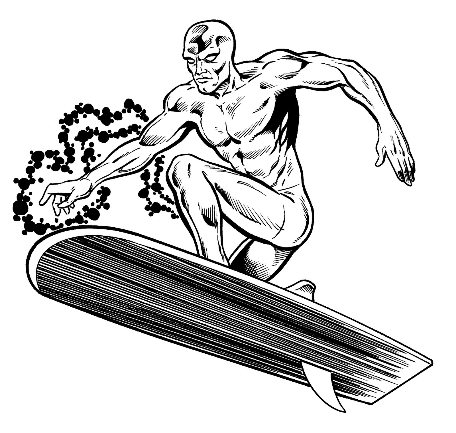 Malvorlage: Silberner Surfer (Superheld) #81124 - Kostenlose Malvorlagen zum Ausdrucken