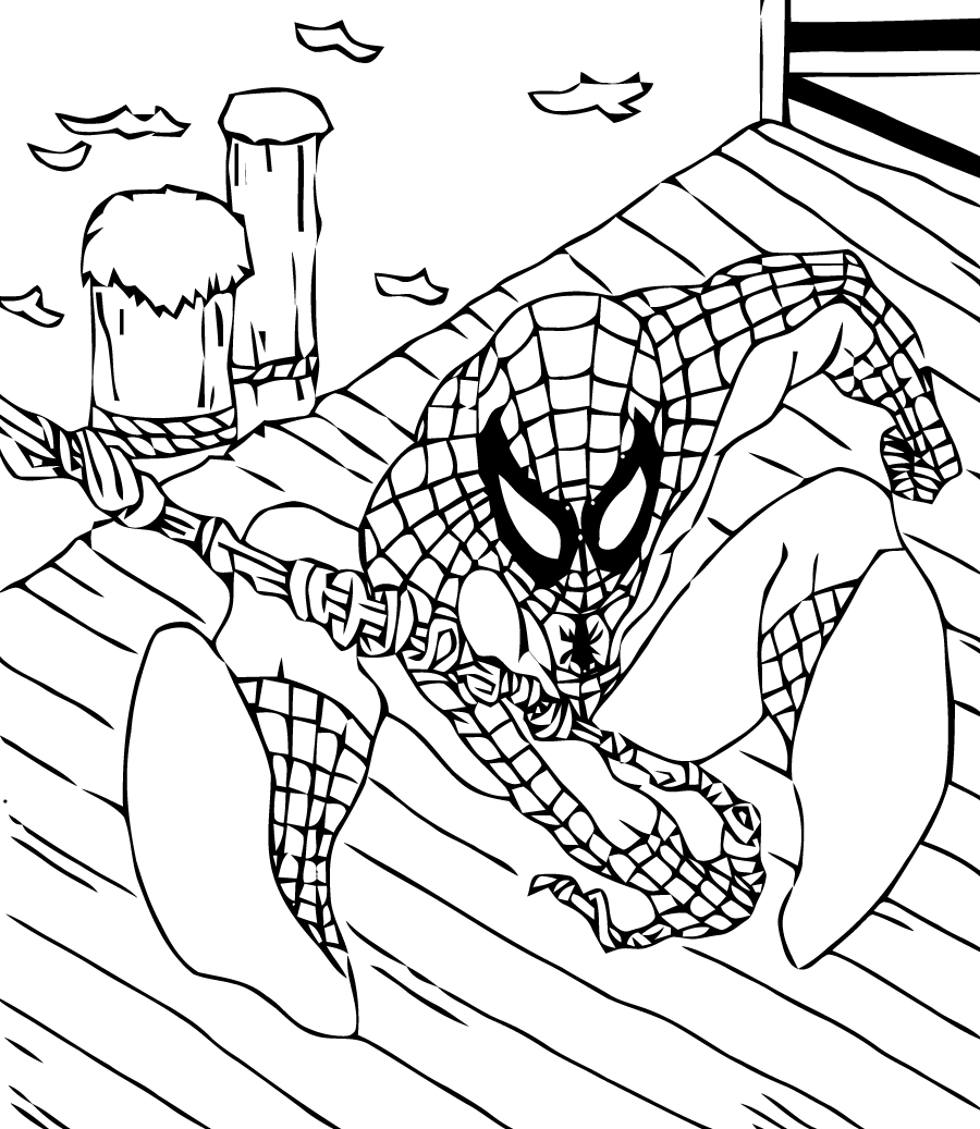 Malvorlage: Spider Man (Superheld) #78708 - Kostenlose Malvorlagen zum Ausdrucken