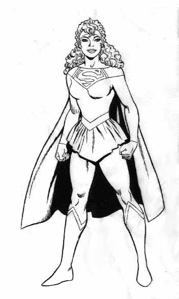 Malvorlage: Super-Mädchen (Superheld) #83950 - Kostenlose Malvorlagen zum Ausdrucken