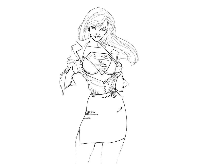 Malvorlage: Super-Mädchen (Superheld) #83954 - Kostenlose Malvorlagen zum Ausdrucken