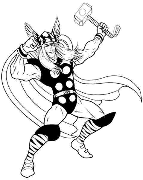 Malvorlage: Thor (Superheld) #75917 - Kostenlose Malvorlagen zum Ausdrucken