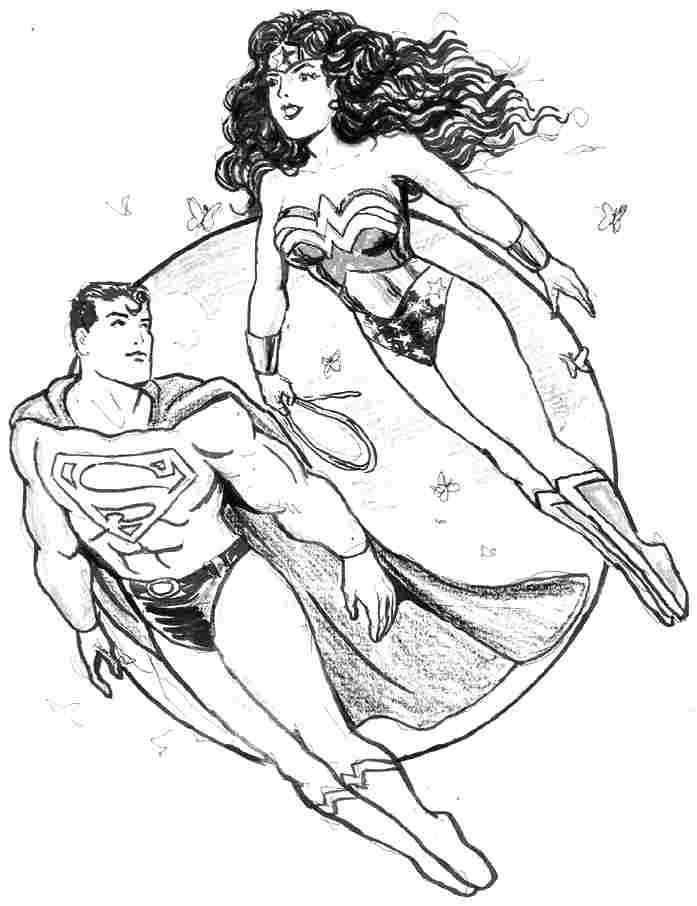 Malvorlage: Wunderfrau (Superheld) #74644 - Kostenlose Malvorlagen zum Ausdrucken