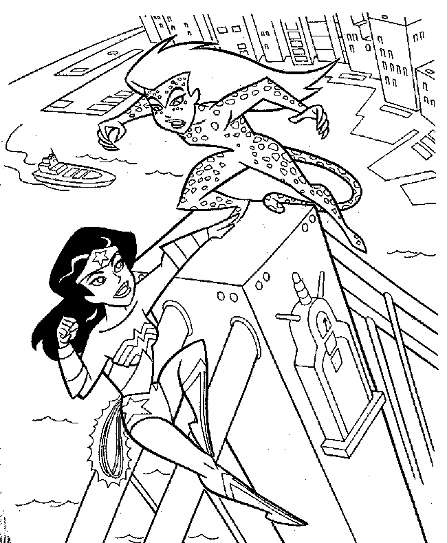 Malvorlage: Wonder Woman (Superhelden und Superschurken) #74576 - Kostenlose Malvorlagen zum Ausdrucken