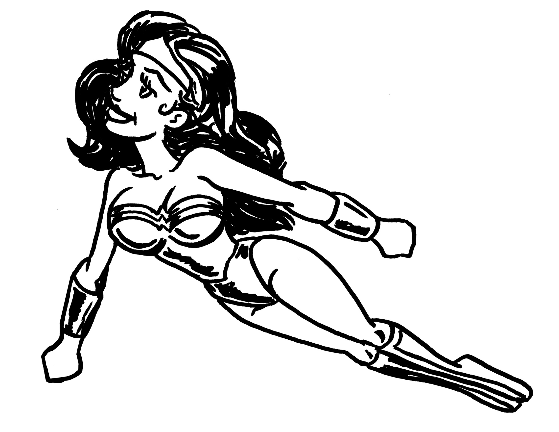 Malvorlage: Wonder Woman (Superhelden und Superschurken) #74601 - Kostenlose Malvorlagen zum Ausdrucken