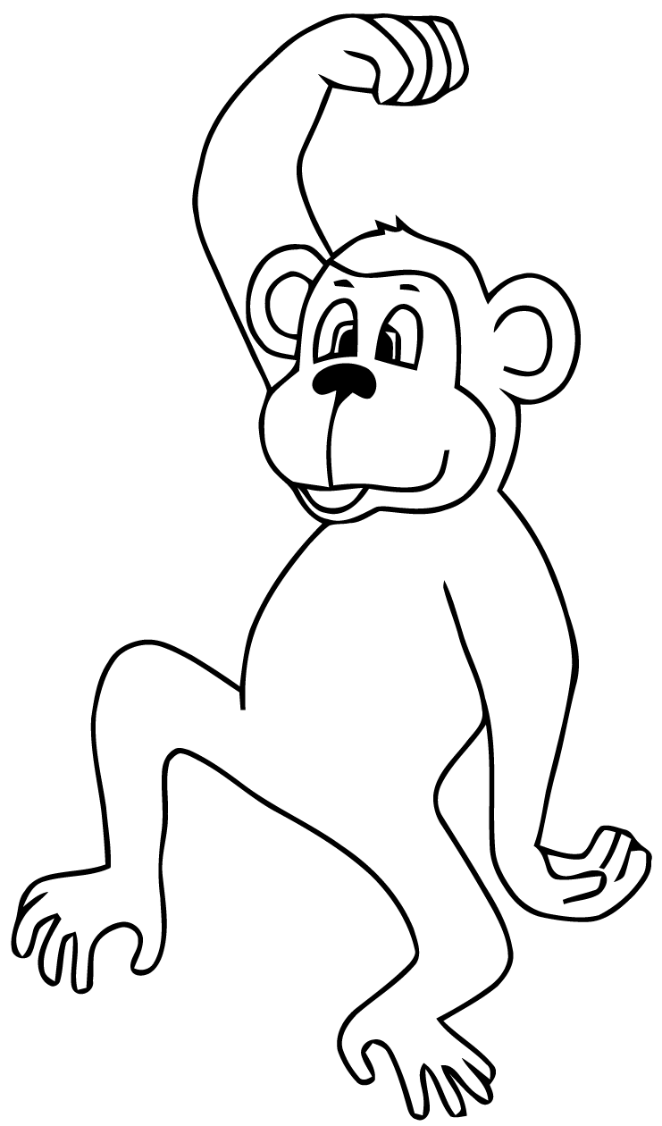Malvorlage: Affe (Tiere) #14164 - Kostenlose Malvorlagen zum Ausdrucken