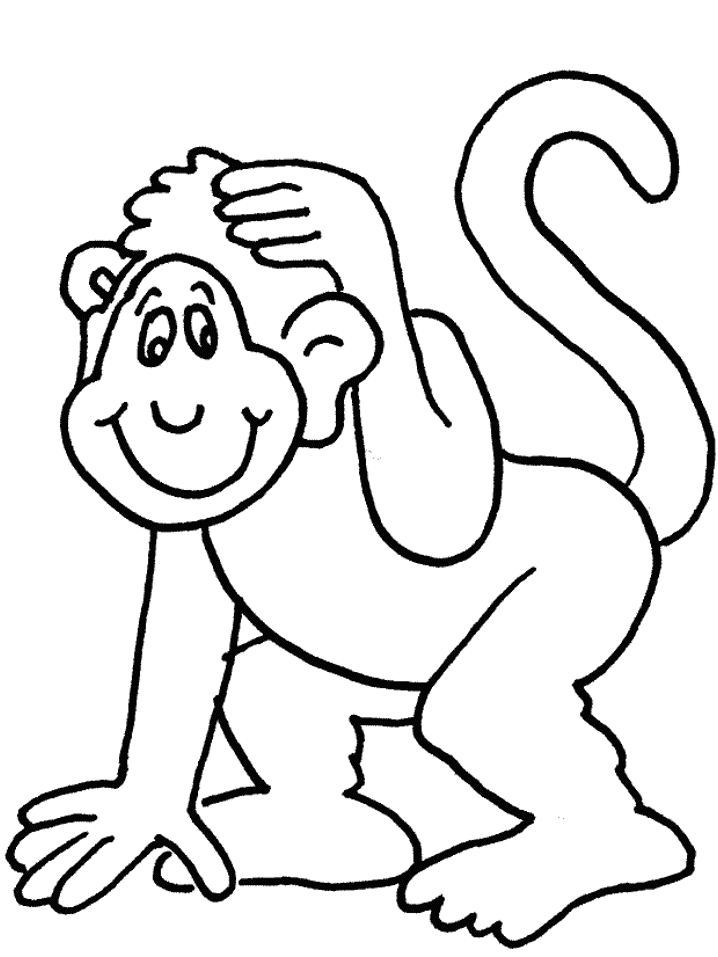 Malvorlage: Affe (Tiere) #14166 - Kostenlose Malvorlagen zum Ausdrucken