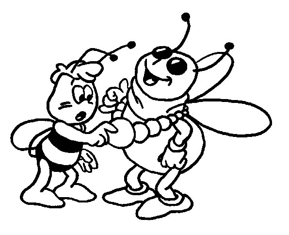 Malvorlage: Biene (Tiere) #150 - Kostenlose Malvorlagen zum Ausdrucken