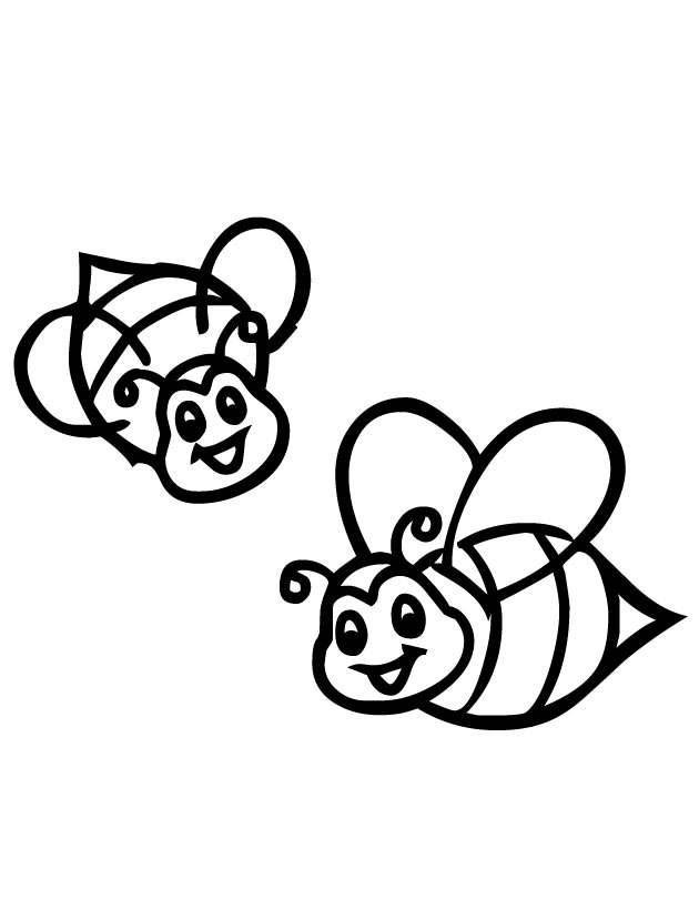 Malvorlage: Biene (Tiere) #164 - Kostenlose Malvorlagen zum Ausdrucken