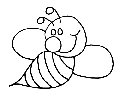 Malvorlage: Biene (Tiere) #78 - Kostenlose Malvorlagen zum Ausdrucken
