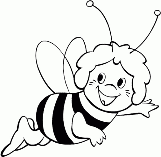 Malvorlage: Biene (Tiere) #89 - Kostenlose Malvorlagen zum Ausdrucken