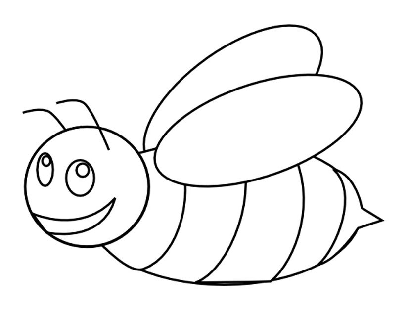 Malvorlage: Biene (Tiere) #90 - Kostenlose Malvorlagen zum Ausdrucken